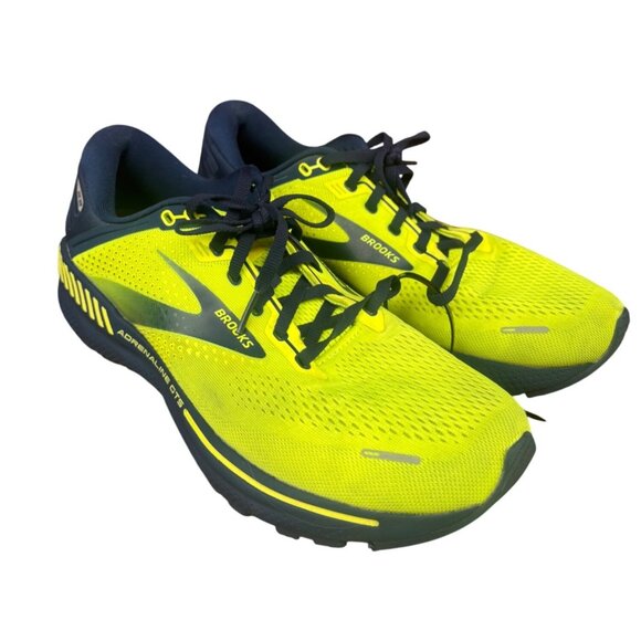 Brooks Mens Adrenaline GTS 22 Running Shoes Size 9.5 Medium D Yellow & Blue - Picture 3 of 8